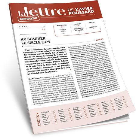 Mockup du numéro 1 de la Lettre de Xavier Poussard