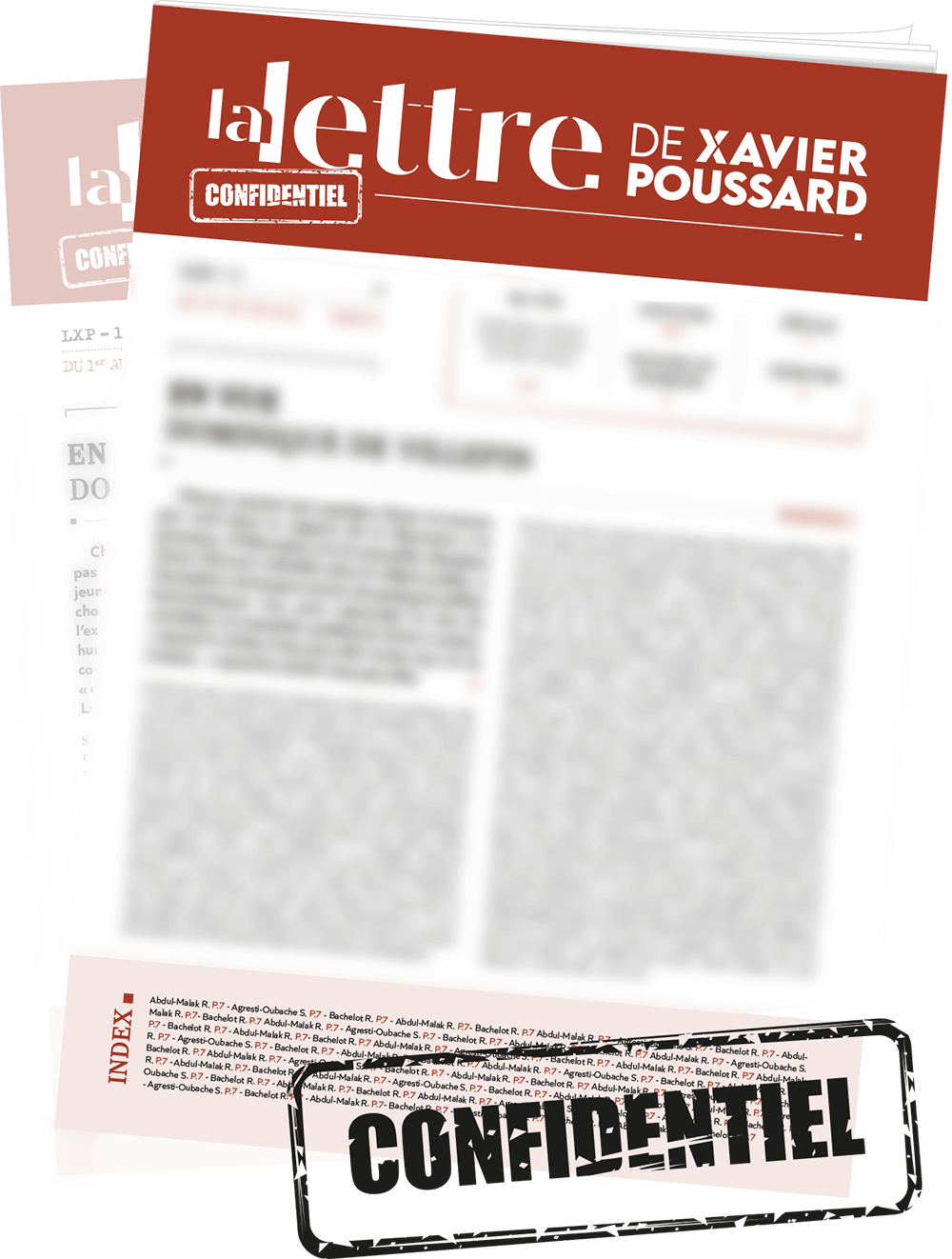 Exemplaire de la lettre de Xavier Poussard